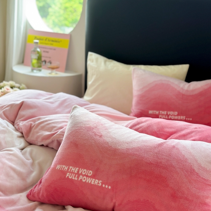 91家纺网 家纺一手货源 找家纺 （总）柚子 2023新款牛奶绒四件套-时尚系列