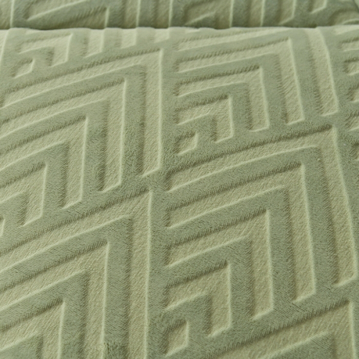 91家纺网 家纺一手货源 找家纺 南北家居 2024新款牛奶绒羊羔绒纯色加厚保暖冬被 抹茶绿