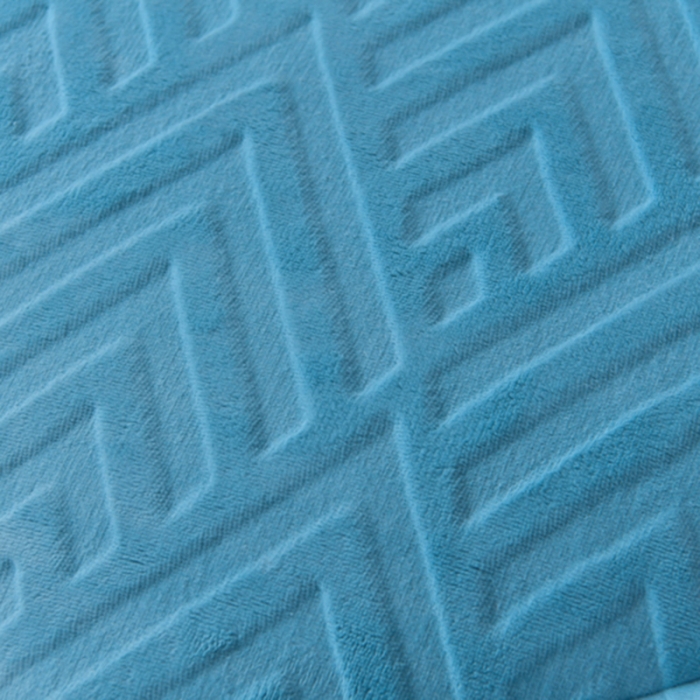 91家纺网 家纺一手货源 找家纺 南北家居 2024新款牛奶绒羊羔绒纯色加厚保暖冬被 天空蓝