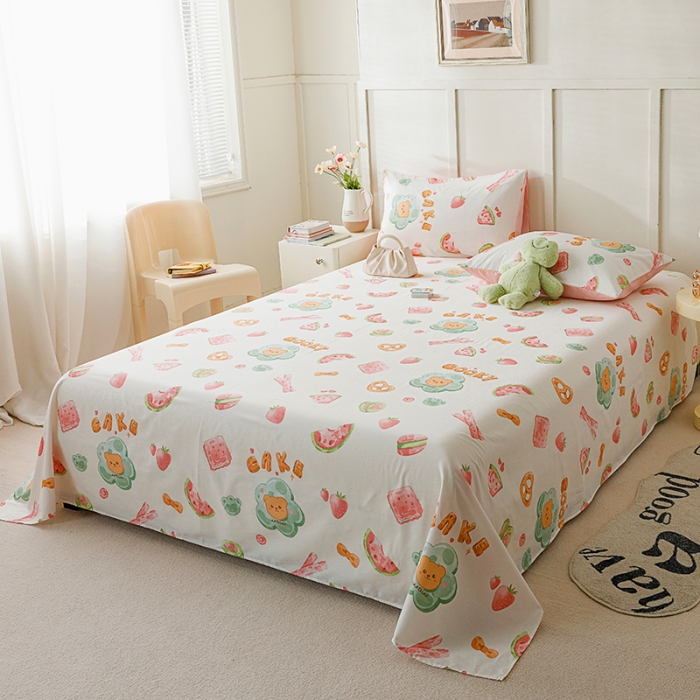 91家纺网 家纺一手货源 找家纺 （总）麦伦 2023新款全棉单品A版单床单床笠-单床单