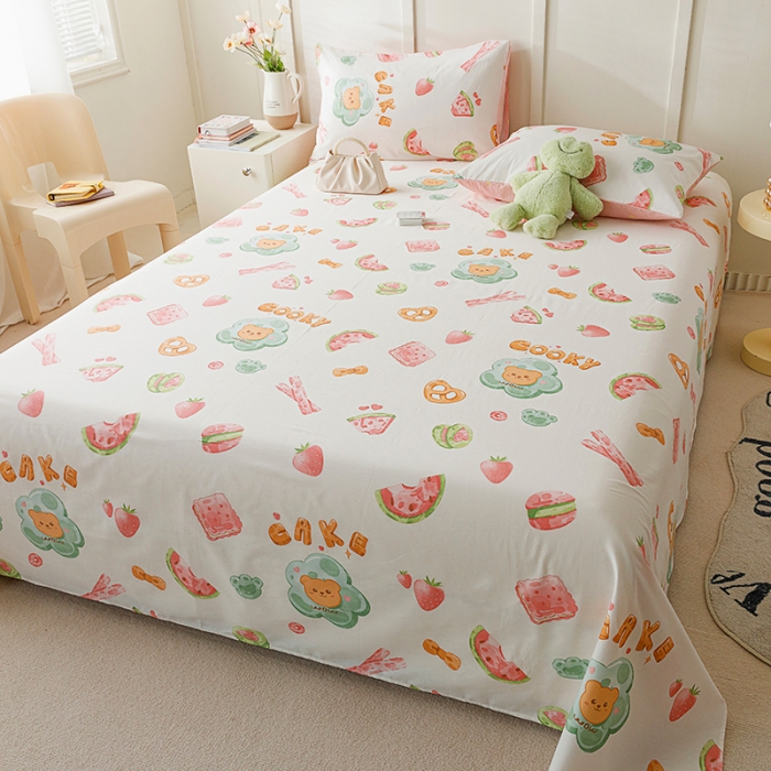 91家纺网 家纺一手货源 找家纺 （总）麦伦 2023新款全棉单品A版单床单床笠-单床单