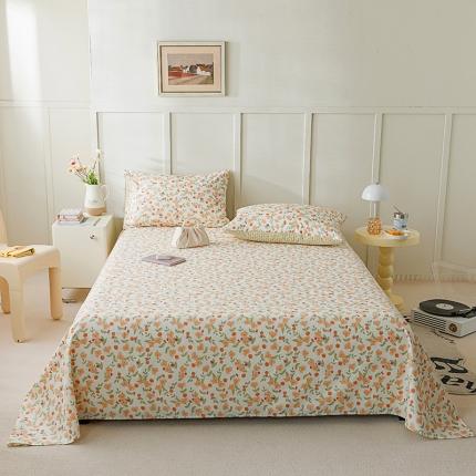 麦伦 2023新款全棉单品A版单床单床笠-单床单 单品床单-花千朵