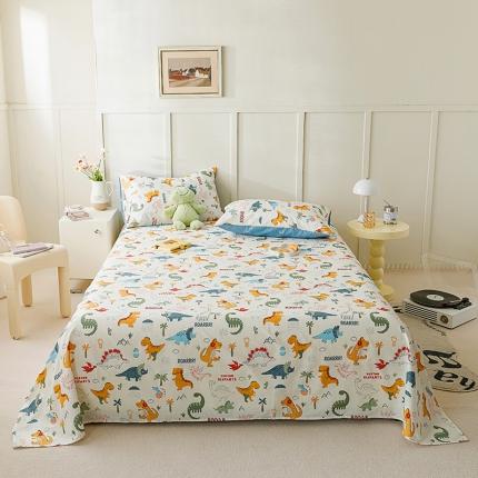 麦伦 2023新款全棉单品A版单床单床笠-单床单 单品床单-恐龙幻想