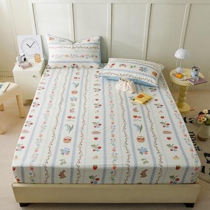 91家纺网 家纺一手货源 找家纺 （总）麦伦 2023新款全棉单品A版单床单床笠-单床笠