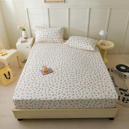 91家纺网 家纺一手货源 找家纺 （总）麦伦 2023新款全棉单品A版单床单床笠-单床笠