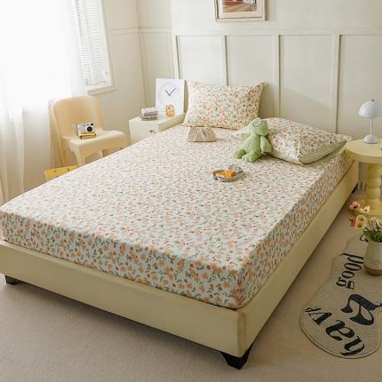 麦伦 2023新款全棉单品A版单床单床笠-单床笠 单品床笠-花千朵