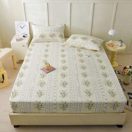 麦伦 2023新款全棉单品A版单床单床笠-单床笠 单品床笠-叶墨新晨