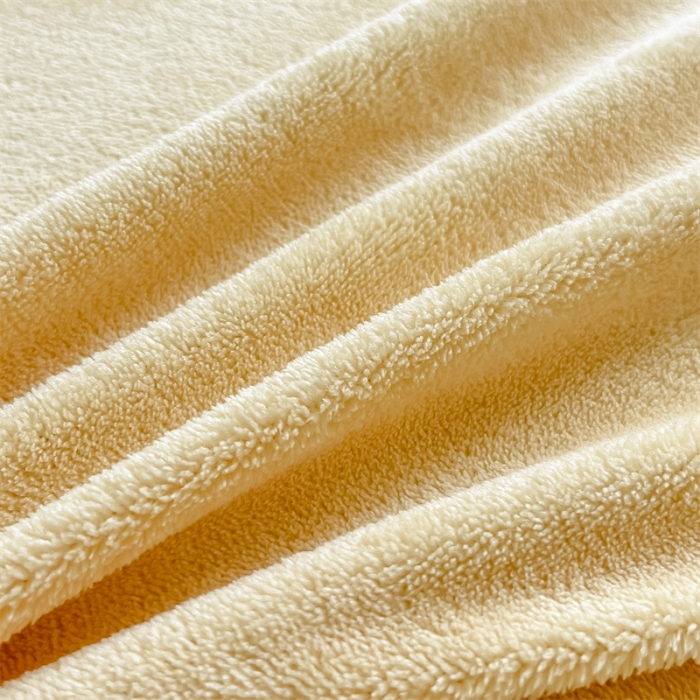 91家纺网 家纺一手货源 找家纺 857 2023新款牛奶绒床笠 日光黄