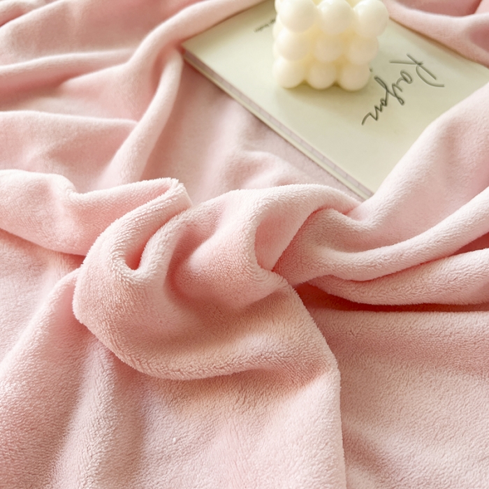 91家纺网 家纺一手货源 找家纺 857 2023新款牛奶绒床笠 粉色