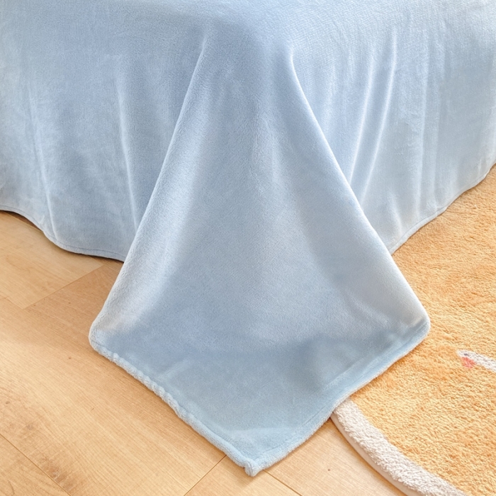 91家纺网 家纺一手货源 找家纺 你好美丽 2025新款200克牛奶绒刺绣花卉3系列四件套 蝶雨纷飞蓝