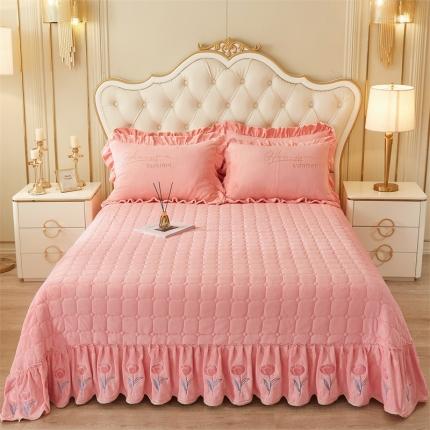 91家纺网 家纺一手货源 找家纺 （总）恒爱 2023新款A类牛奶绒羽毛床盖三件套