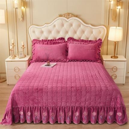 91家纺网 家纺一手货源 找家纺 （总）恒爱 2023新款A类牛奶绒羽毛床盖三件套