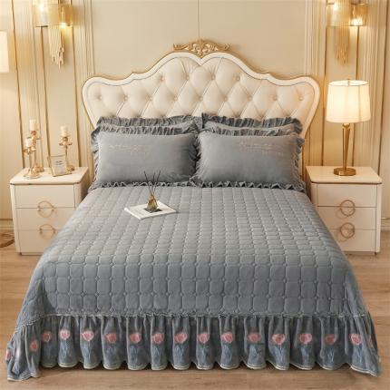 91家纺网 家纺一手货源 找家纺 （总）恒爱 2023新款A类牛奶绒羽毛床盖三件套