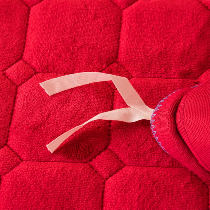 91家纺网 家纺一手货源 找家纺 恒爱 2023新款A类牛奶绒羽毛床盖三件套 羽毛-喜庆红