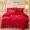 91家纺网 家纺一手货源 找家纺 恒爱 2023新款A类牛奶绒羽毛床盖四件套 羽毛-喜庆红
