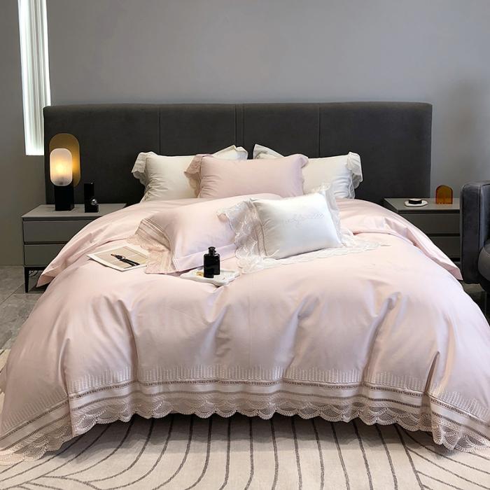 91家纺网 家纺一手货源 找家纺 黑白森林23款100支全棉四件套纯棉床上用品