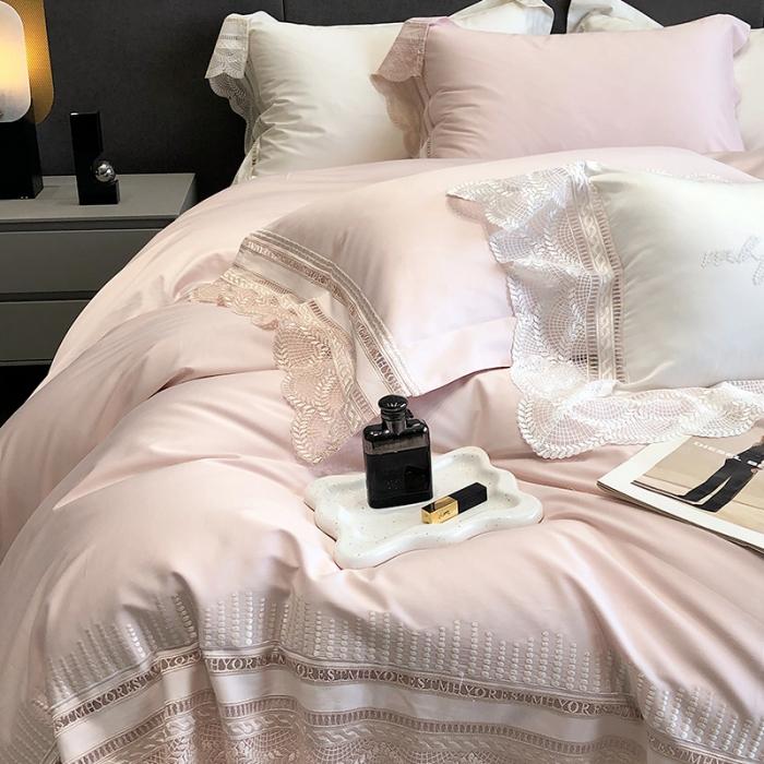 91家纺网 家纺一手货源 找家纺 黑白森林23款100支全棉四件套纯棉床上用品