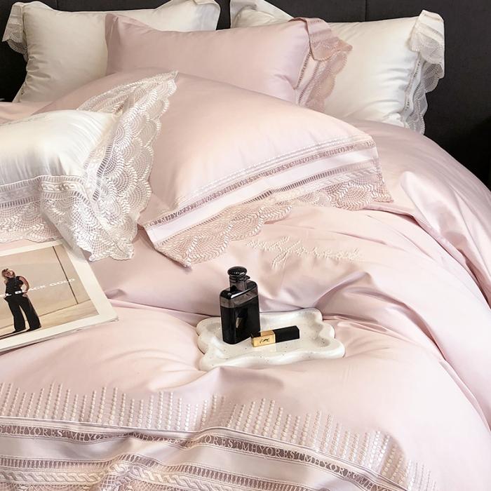 91家纺网 家纺一手货源 找家纺 黑白森林23款100支全棉四件套纯棉床上用品