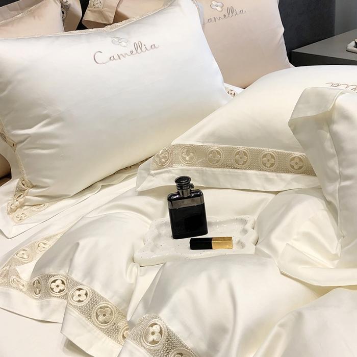 91家纺网 家纺一手货源 找家纺 黑白森林23款100支全棉四件套纯棉床上用品