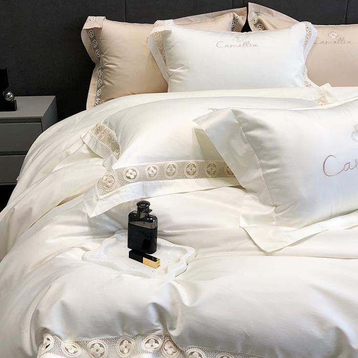 91家纺网 家纺一手货源 找家纺 黑白森林23款100支全棉四件套纯棉床上用品