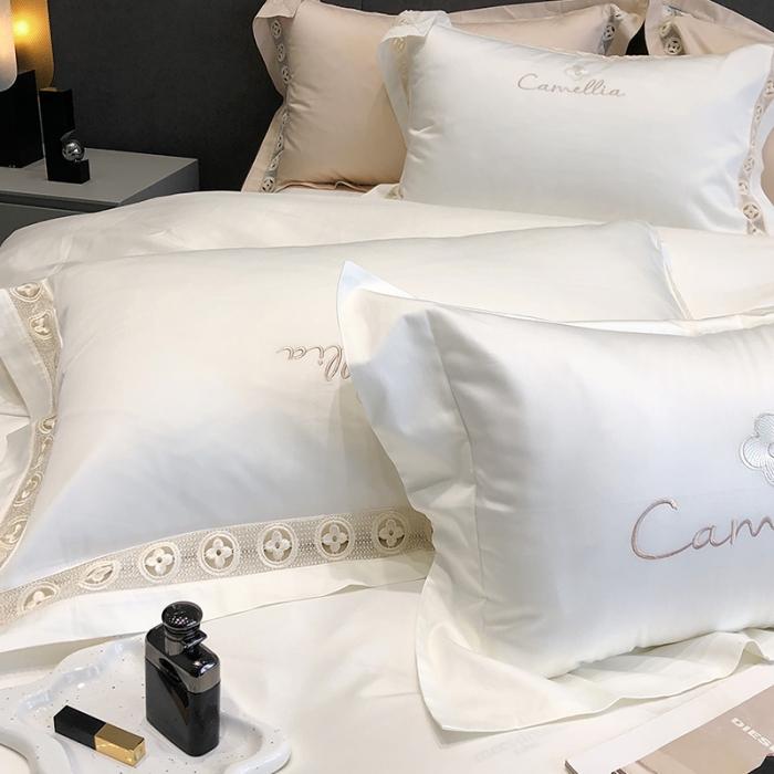 91家纺网 家纺一手货源 找家纺 黑白森林23款100支全棉四件套纯棉床上用品