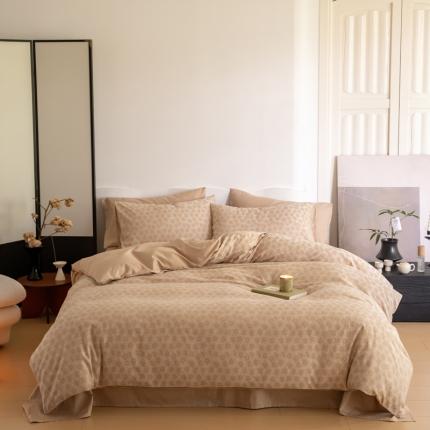 91家纺网 家纺一手货源 找家纺 例外Home 2023新款A类专版彩棉四件套 彩棉-花涧