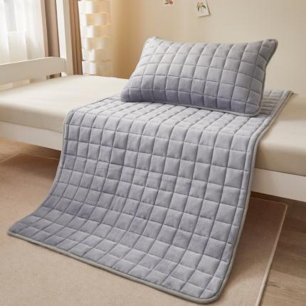 91家纺网 家纺一手货源 找家纺 （总）湘之帛 2024直播爆款纯色高克重牛奶绒夹棉床护垫床垫