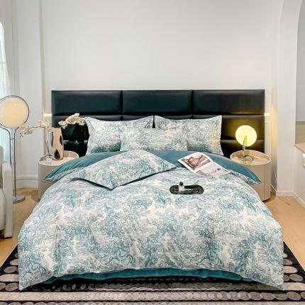 91家纺网 家纺一手货源 找家纺 （总）慕希2024新款数码印花牛奶绒婴儿绒保暖绒四件套