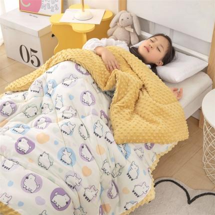 91家纺网 家纺一手货源 找家纺 （总）欣品希 2023新款A类针织棉豆豆被