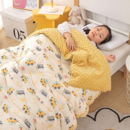 91家纺网 家纺一手货源 找家纺 （总）欣品希 2023新款A类针织棉豆豆被