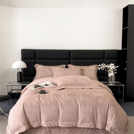 时亿 2023新款纯植物真丝绒四件套卡斯特 卡斯特-豆沙