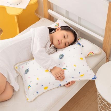 91家纺网 家纺一手货源 找家纺 （总）欣品希 2023新款双层纱皱布枕