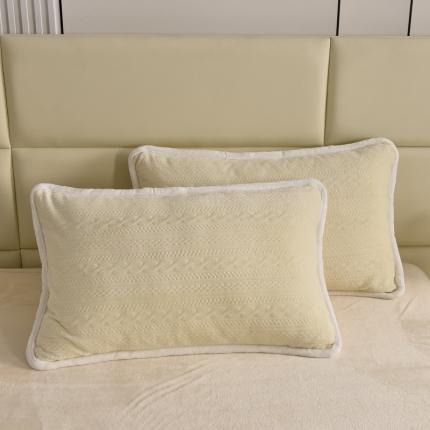 畅畅家纺 2023新款A类雕花绒牛奶绒四件套 安娜-奶白