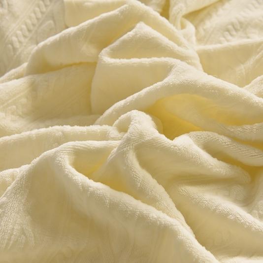 91家纺网 家纺一手货源 找家纺 畅畅家纺 2023新款A类雕花绒牛奶绒四件套 安娜-奶白