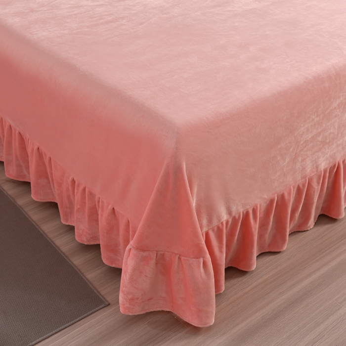 91家纺网 家纺一手货源 找家纺 畅畅家纺 2023新款A类雕花绒牛奶绒四件套 迪欧-粉