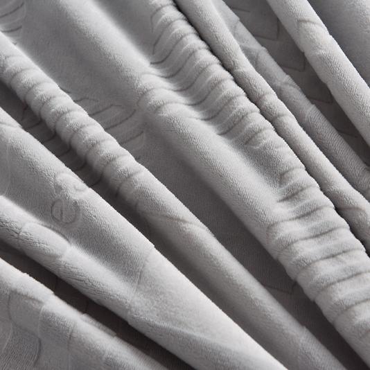 91家纺网 家纺一手货源 找家纺 畅畅家纺 2023新款A类雕花绒牛奶绒四件套 迪欧-灰