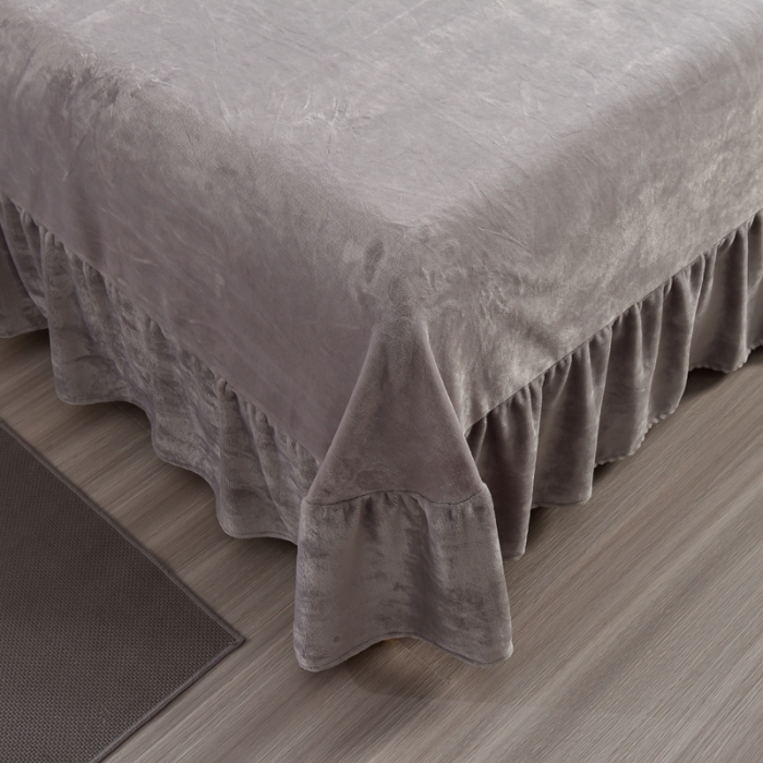 91家纺网 家纺一手货源 找家纺 畅畅家纺 2023新款A类雕花绒牛奶绒四件套 迪欧-灰