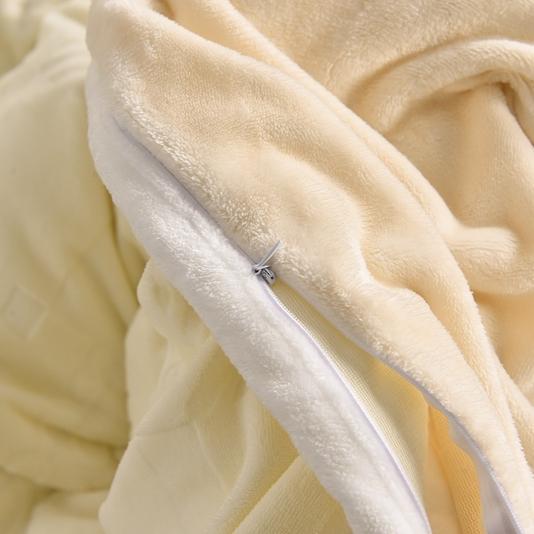 91家纺网 家纺一手货源 找家纺 畅畅家纺 2023新款A类雕花绒牛奶绒四件套 迪欧-奶白