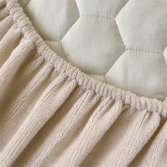 91家纺网 家纺一手货源 找家纺 梦舒羽 牛奶绒抗静电夹棉床笠床罩床单床盖床护垫套宿舍三件套 卡其米