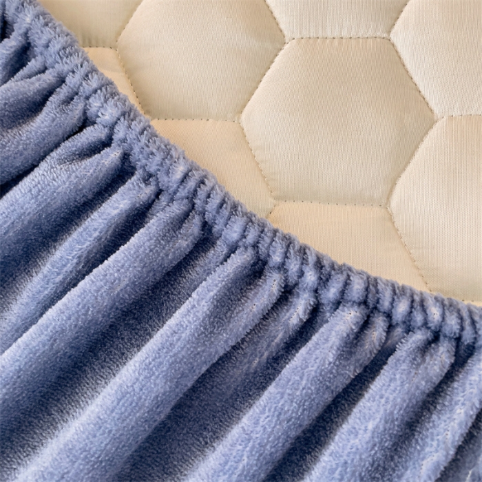 91家纺网 家纺一手货源 找家纺 梦舒羽 牛奶绒抗静电夹棉床笠床罩床单床盖床护垫套宿舍三件套 可爱狗