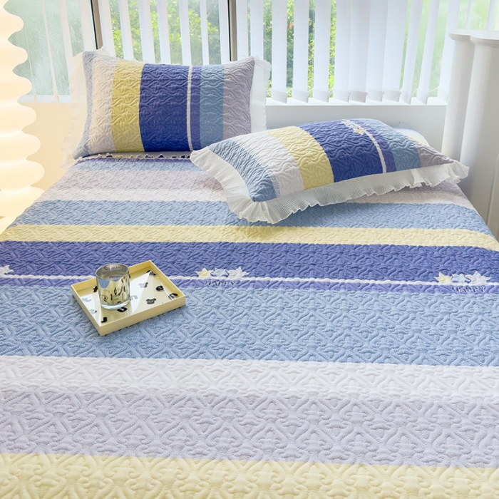 91家纺网 家纺一手货源 找家纺 冬然 2023新款全棉床盖纯棉床盖夹棉床单全棉床单纯棉床单休闲生活