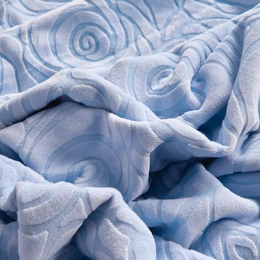 91家纺网 家纺一手货源 找家纺 畅畅家纺 2023新款A类雕花绒牛奶绒四件套 山茶花-兰