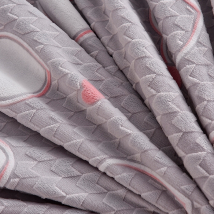 91家纺网 家纺一手货源 找家纺 畅畅家纺 2023新款A类雕花绒牛奶绒四件套 心心相印