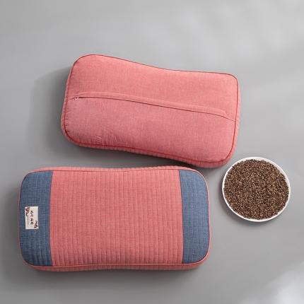 91家纺网 家纺一手货源 找家纺 （总）仁宇2023年新款全棉韩式砂洗面包枕头水洗棉全荞麦颈椎枕芯