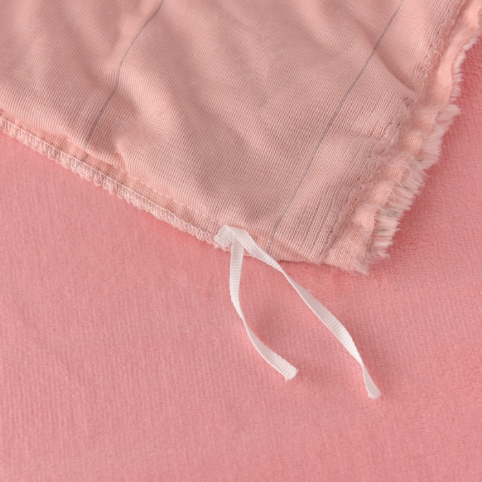 91家纺网 家纺一手货源 找家纺 畅畅家纺 2023新款兔毛绒兔兔绒懒兔绒立体剪花牛奶绒四件套 蜜桃粉