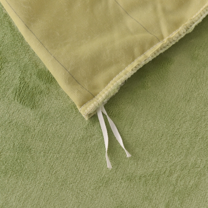 91家纺网 家纺一手货源 找家纺 畅畅家纺 2023新款兔毛绒兔兔绒懒兔绒立体剪花牛奶绒四件套 山茶绿