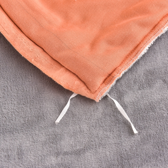 91家纺网 家纺一手货源 找家纺 畅畅 2024新款加厚韩版花卉牛奶绒刺绣花四件套婴儿兔毛绒繁花似锦 繁花似锦-桔+灰