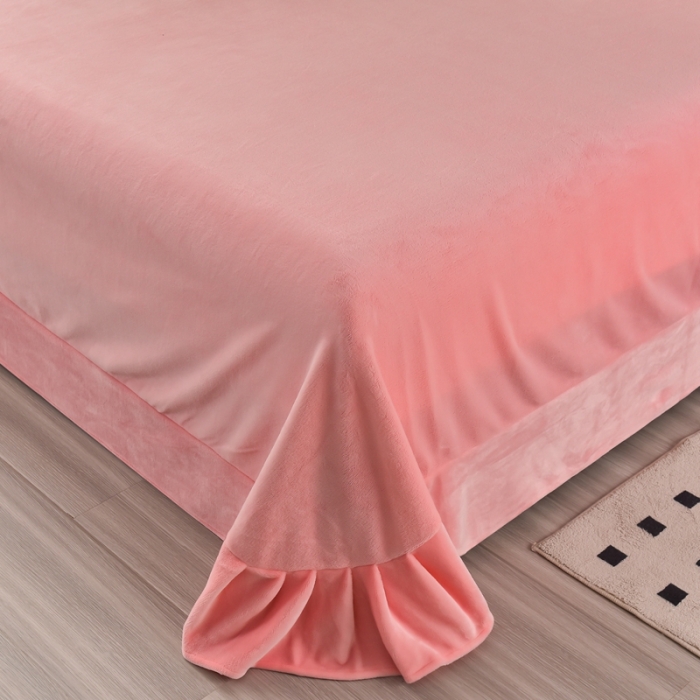 91家纺网 家纺一手货源 找家纺 畅畅 2024新款加厚韩版花卉牛奶绒刺绣花四件套婴儿兔毛绒繁花似锦 繁花似锦-奶白+粉