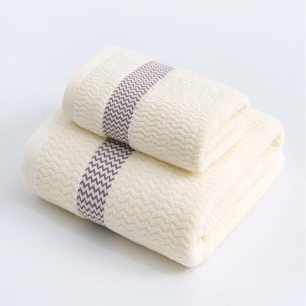 91家纺网 家纺一手货源 找家纺 （总）朴尔家纺 2023新款全棉32股波浪纹系列毛巾浴巾
