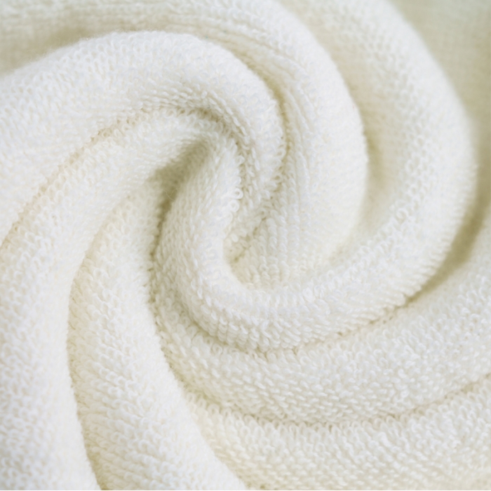 91家纺网 家纺一手货源 找家纺 朴尔家纺 2023新款全棉32股彩格条系列毛巾浴巾 洁白色毛巾